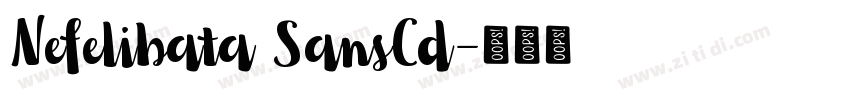Nefelibata SansCd字体转换